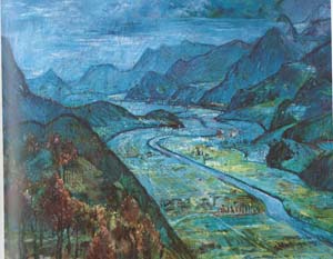 Unterinntal, Ölgemälde, 1939
