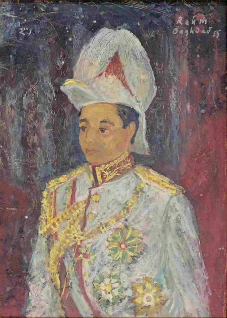 Ölbild v0n König Faisal II, Helmut Rehm 1955