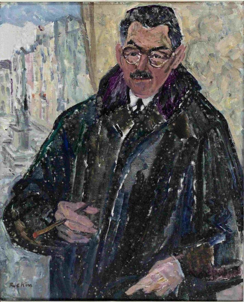 Hofrat Zeiger, Ölbild von Helmut Rehm