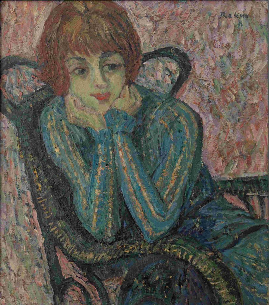 Madam H., Ölbild von Helmut Rehm