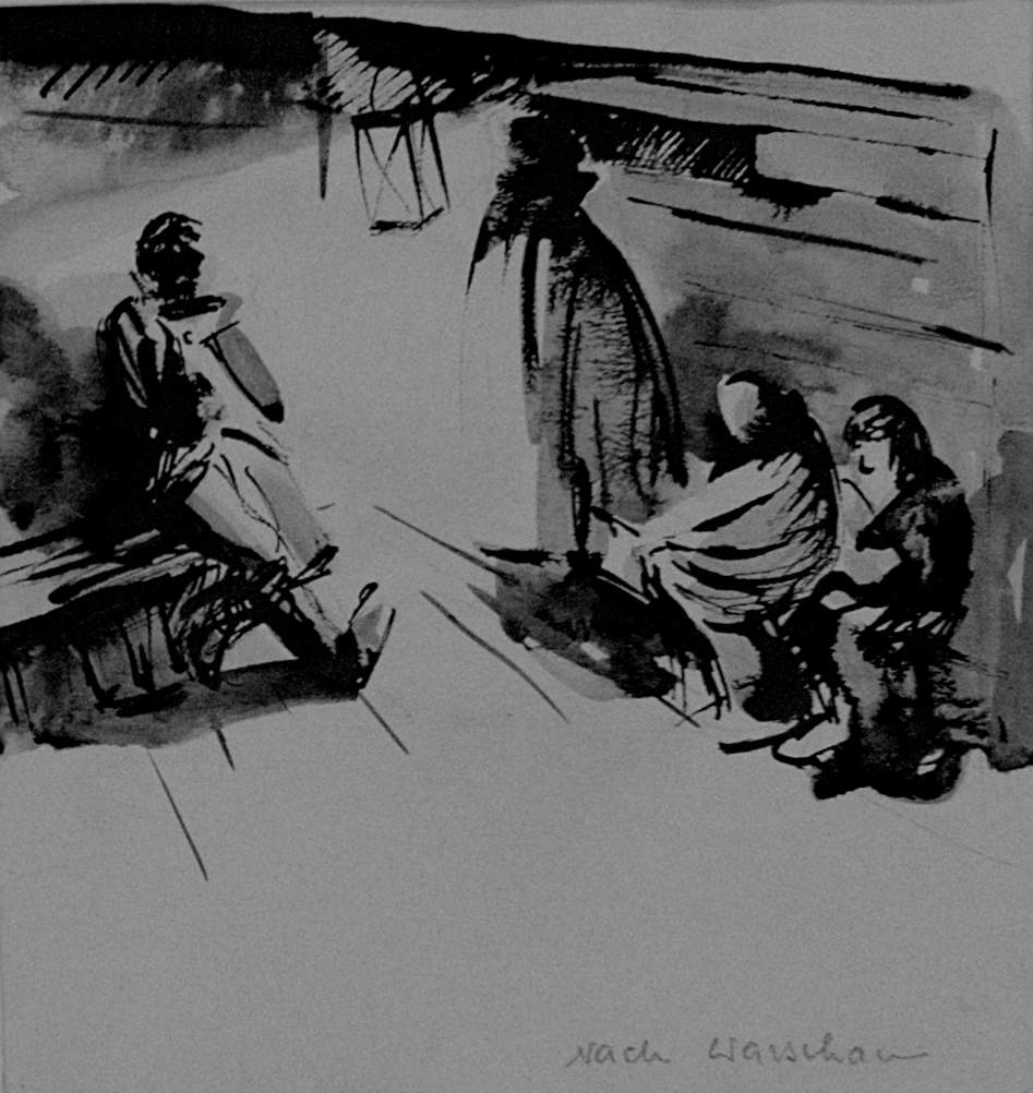 Nach Warschau, Tusche 1943