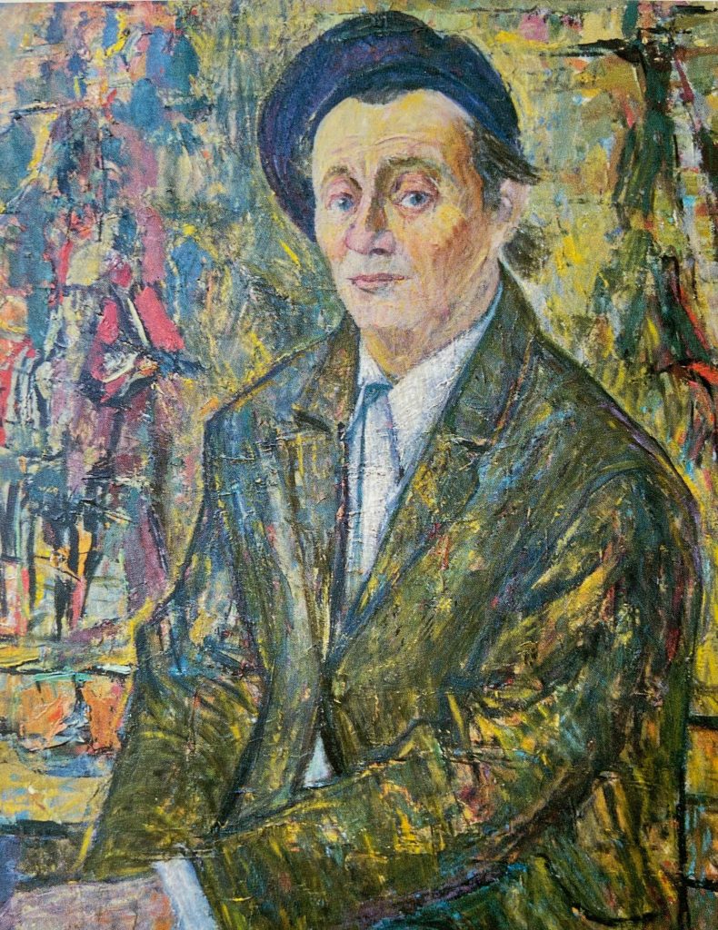 Der Bildhauer Sepp Baumgartner, Ölbid von Helmut Rehm aus dem Jahre 1975