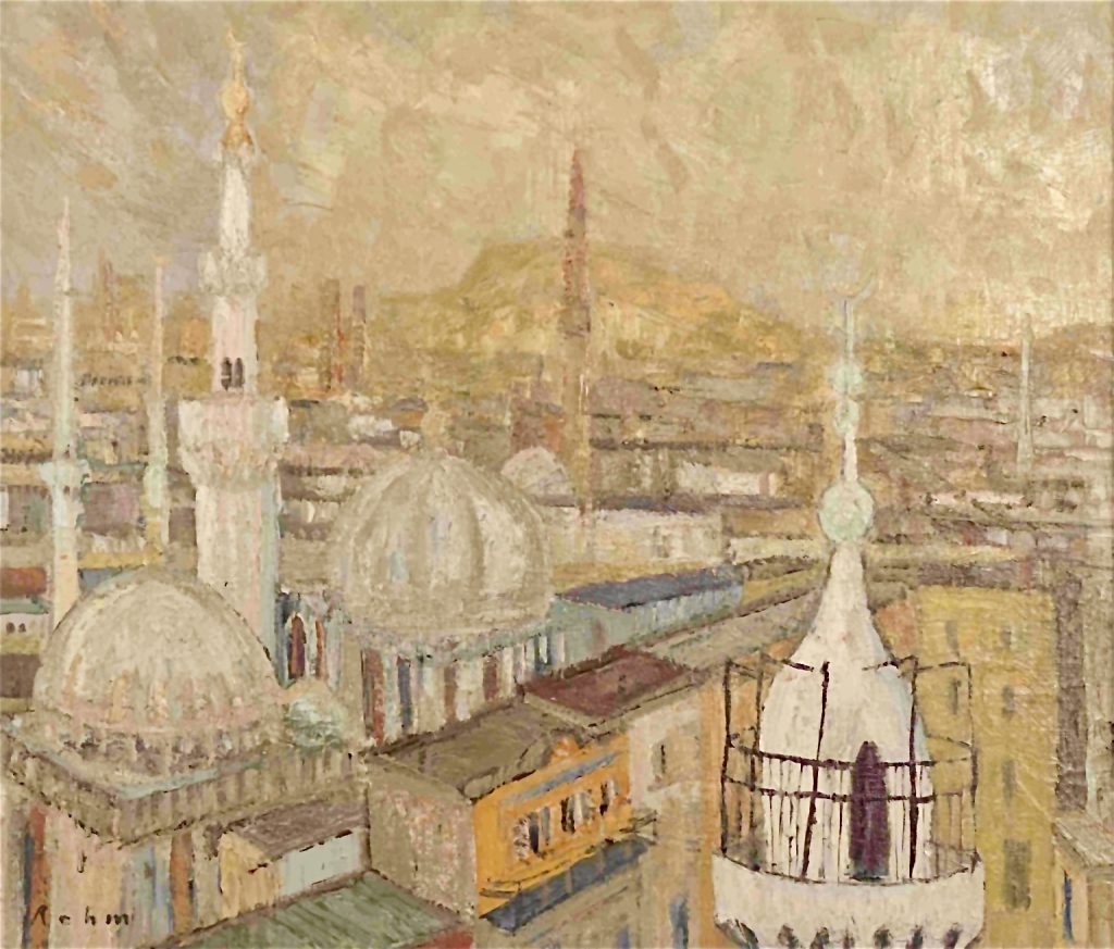 Stadt Kairo, Ölbild von Helmut Rehm, 1969